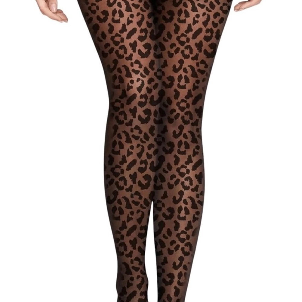 Leopard Print Tights